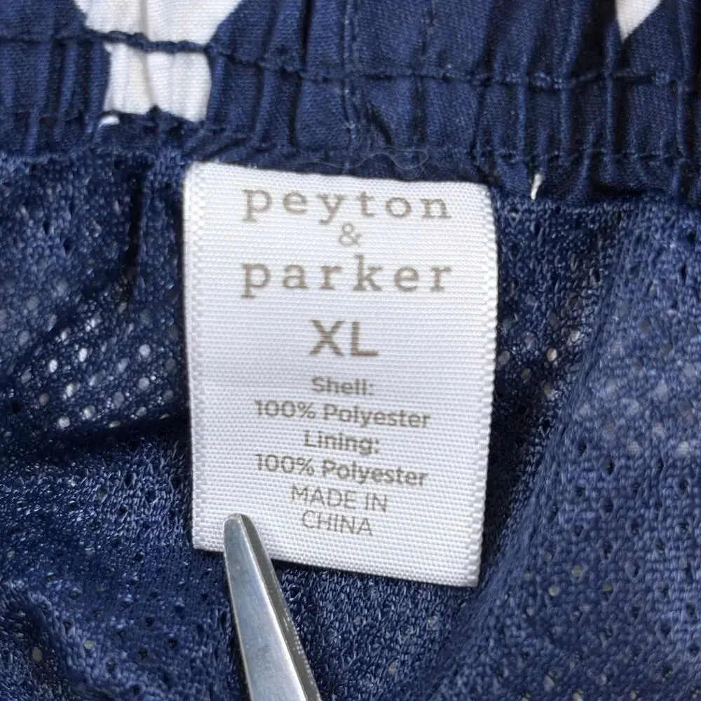 Peyton & Parker Patriotic Swim Trunks Men's XL Blue Stars 4th of July Pool Beach